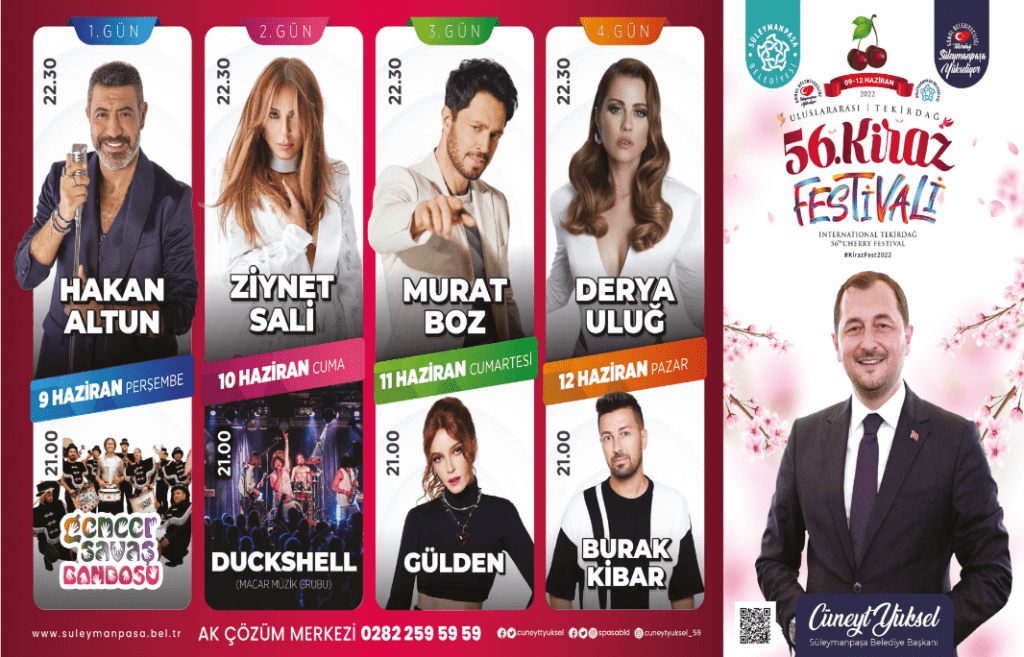 Süleymanpaşa Kiraz Festivaline hazır