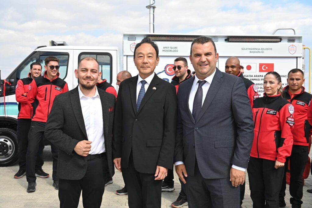 JAPONYA’DAN BELEDİYEMİZE ARAMA KURTARMA ARACI DESTEĞİ