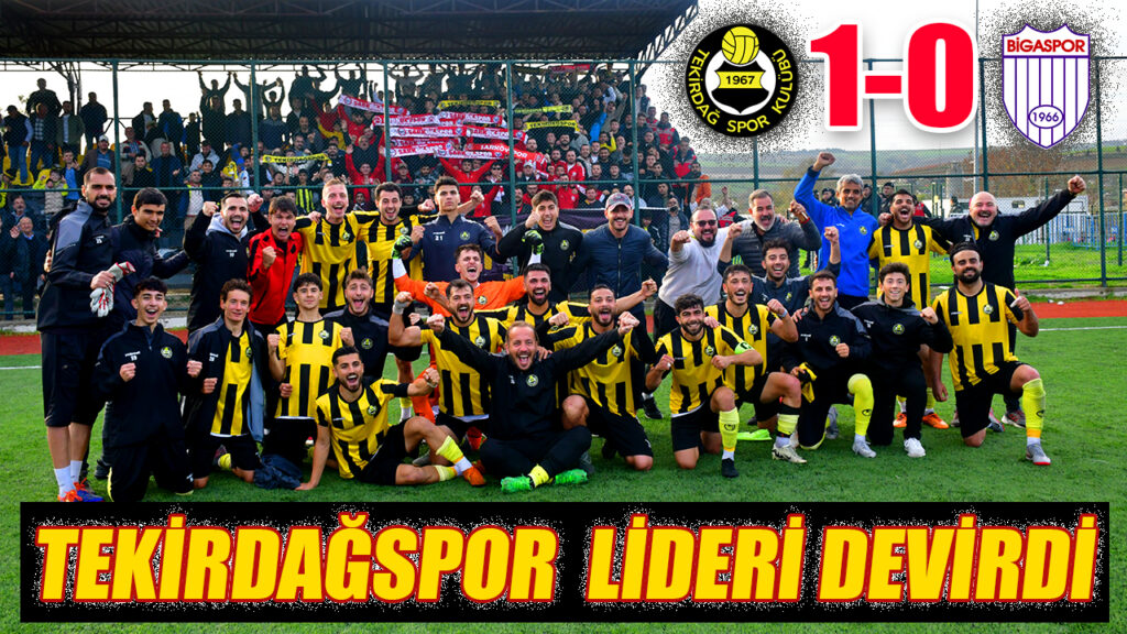 TEKİRDAĞSPOR LİDERİ DEVİRDİ 1-0