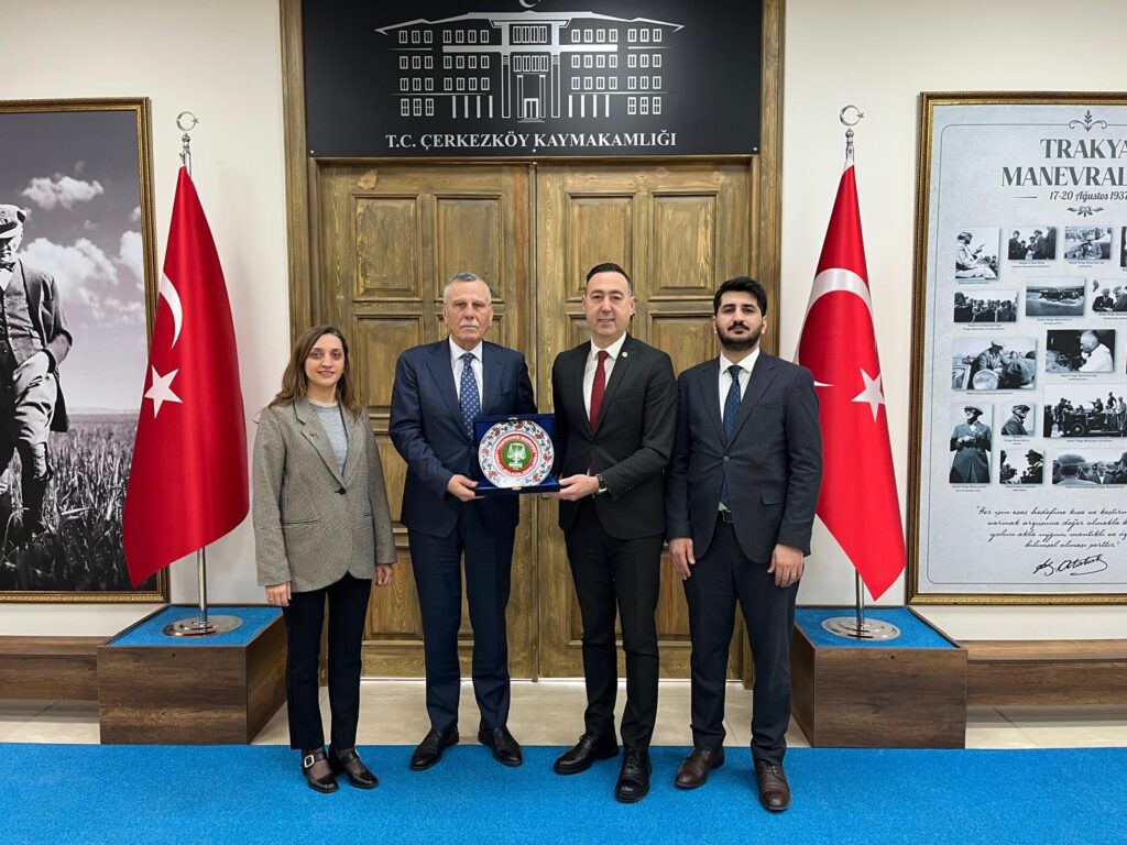 *Tekirdağ Barosu’ndan Çerkezköy Kaymakamı Nazmi Günlü’ye Ziyaret*