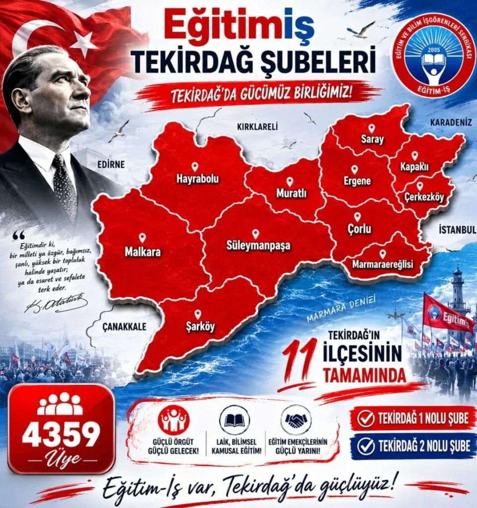 Tekirdağ’da Eğitim-İş var! Umut var, direniş var!