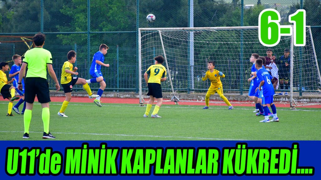 U11’de MİNİK KAPLANLAR KÜKREDİ 6-1