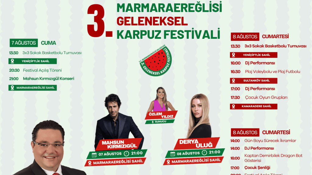 Marmaraereğlisi Geleneksel Karpuz Festivali İçin Geri Sayım Başladı