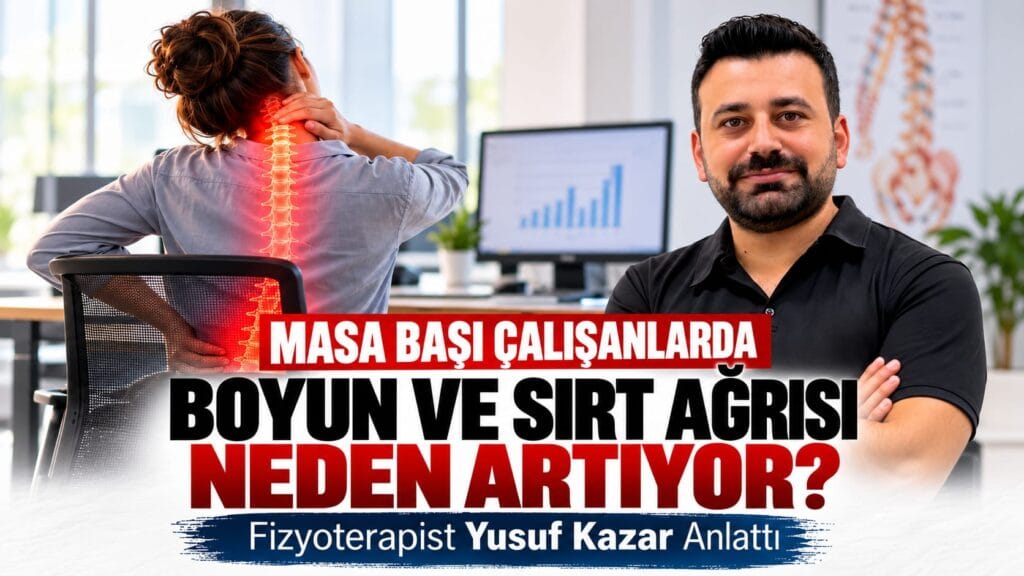 Masa Başı Çalışanlarda Boyun ve Sırt Ağrısı Neden Artıyor? Fizyoterapist Yusuf Kazar Anlattı