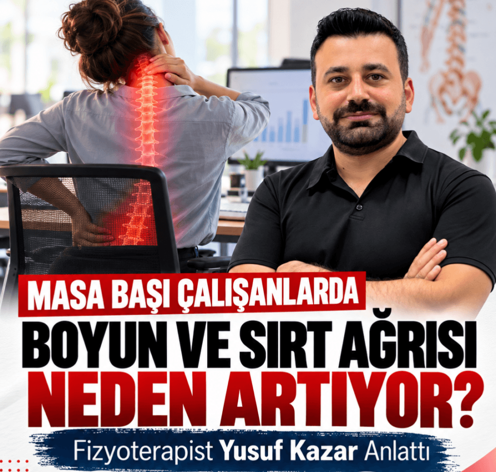 Masa Başı Çalışanlarda Boyun ve Sırt Ağrısı Neden Artıyor? Fizyoterapist Yusuf Kazar Anlattı