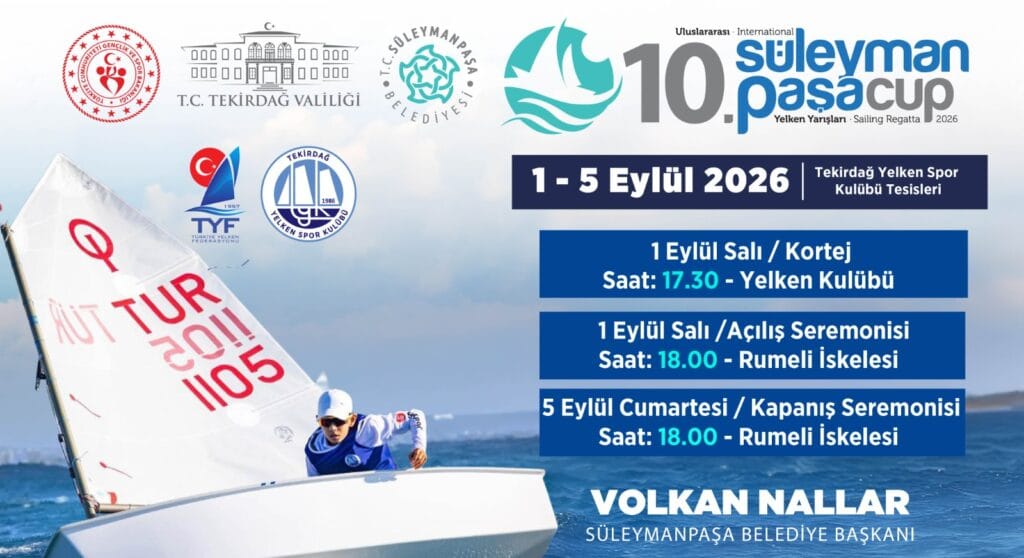 Süleymanpaşa CUP Yelken Yarışları Başlıyor