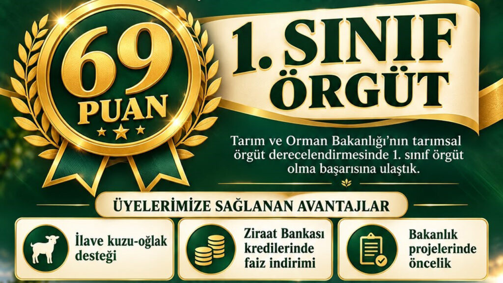 TEKİRDAĞ DAMIZLIK KOYUN KEÇİ YETİŞTİRİCİLERİ BİRLİĞİNDEN BÜYÜK BAŞARI
