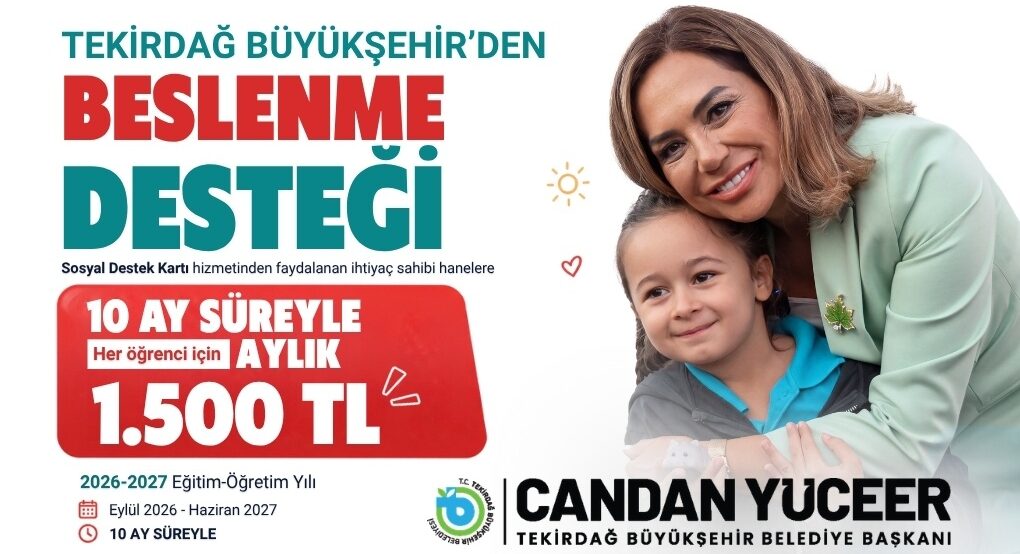 BÜYÜKŞEHİR’DEN HER ÖĞRENCİYE 10 AY BOYUNCA  AYLIK 1.500 TL BESLENME DESTEĞİ
