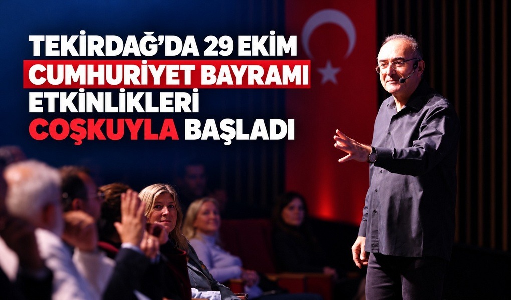 TEKİRDAĞ’DA 29 EKİM CUMHURİYET BAYRAMI ETKİNLİKLERİ COŞKUYLA BAŞLADI